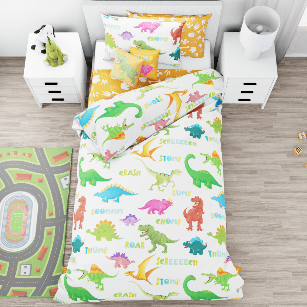 Dinosaur Opera Reversible Duvet Bed Set - Kidz Bedding