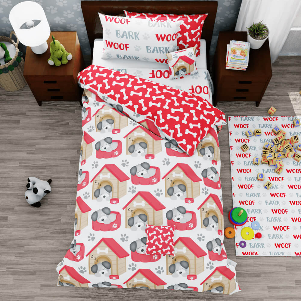 Dog House Duvet Quilt Cover - Kidz Bedding