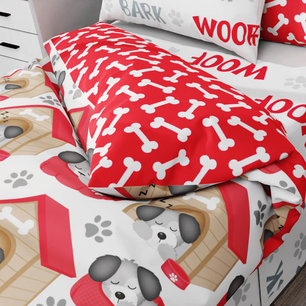 Dog House Duvet Quilt Cover - Kidz Bedding