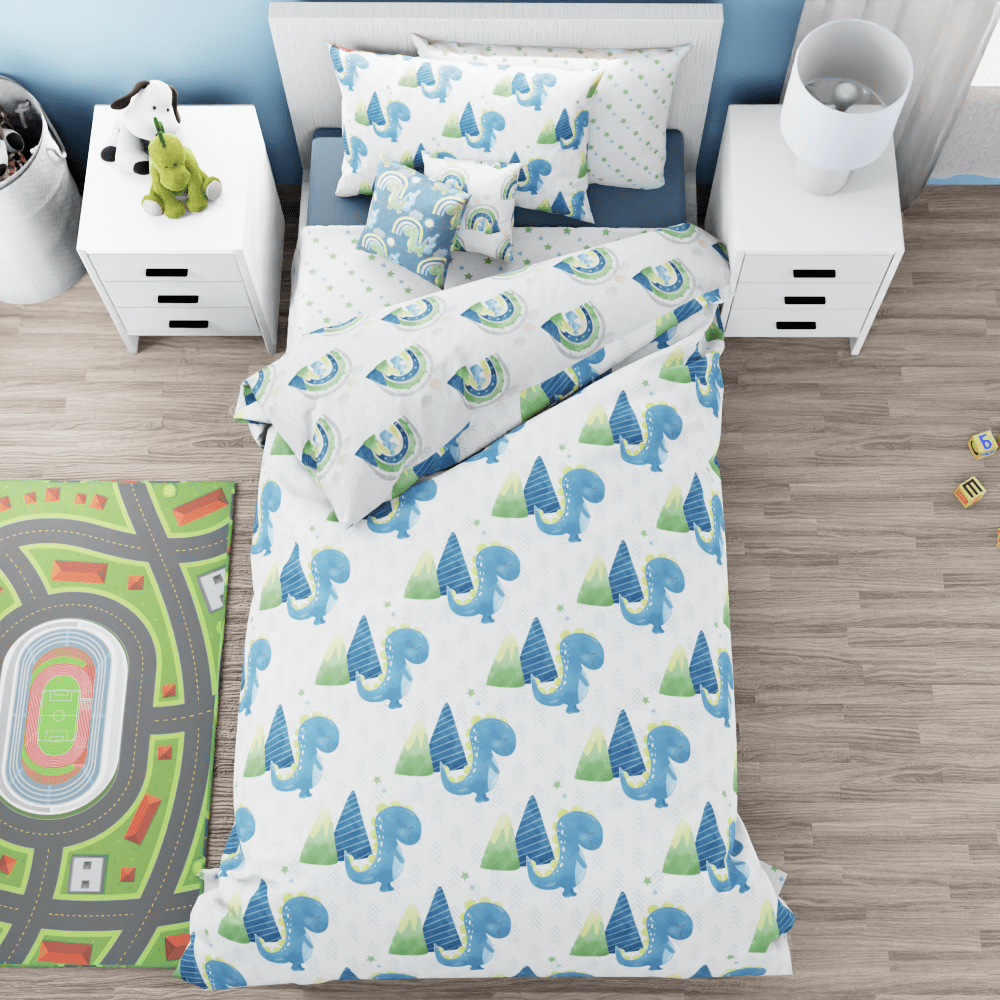 Baby Dinosaurs Reversible Duvet Bed Set - Kidz Bedding