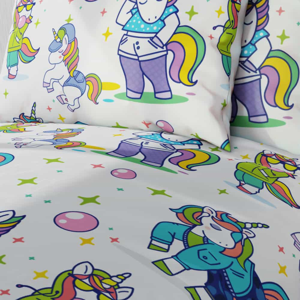 Unicorn Cool Reversible Duvet Bed Set - Kidz Bedding