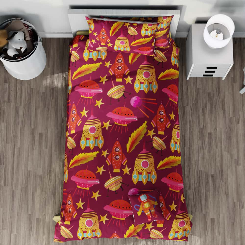 Space is Colourful Reversible Duvet Bed Set - Kidz Bedding