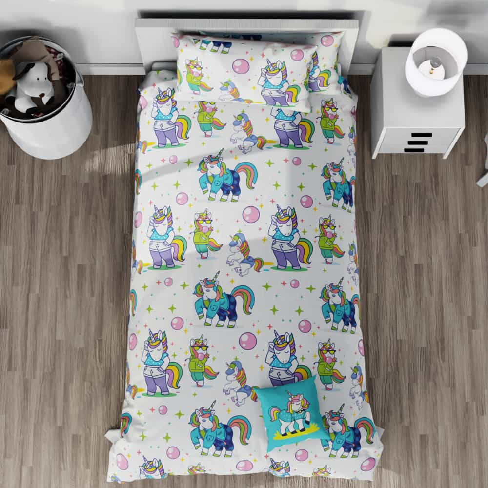 Unicorn Cool Reversible Duvet Bed Set - Kidz Bedding