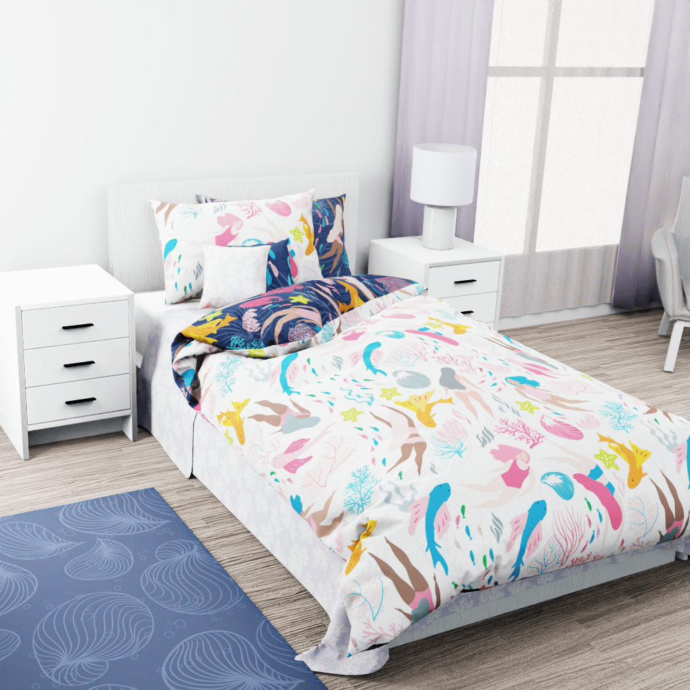 Becoming a Mermaid Reversible Duvet Bed Set - Kidz Bedding