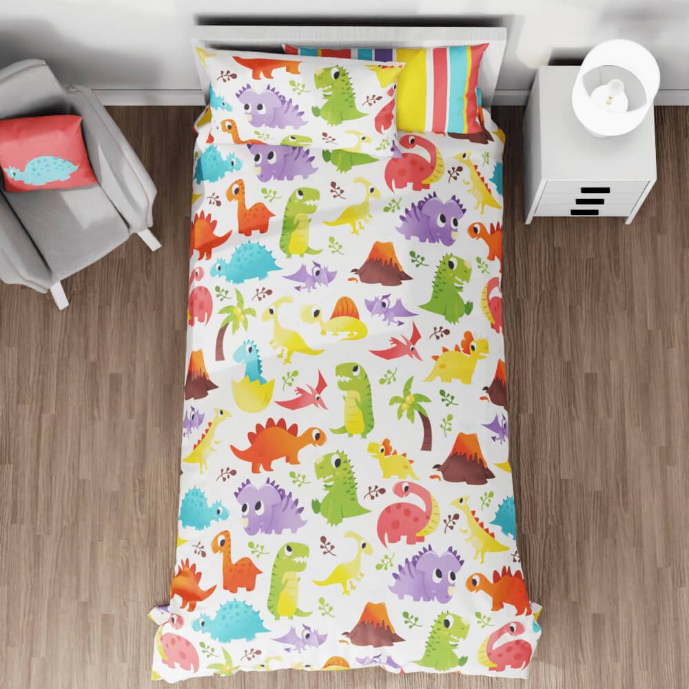 Dinosaur Island Reversible Duvet Bed Set - Kidz Bedding