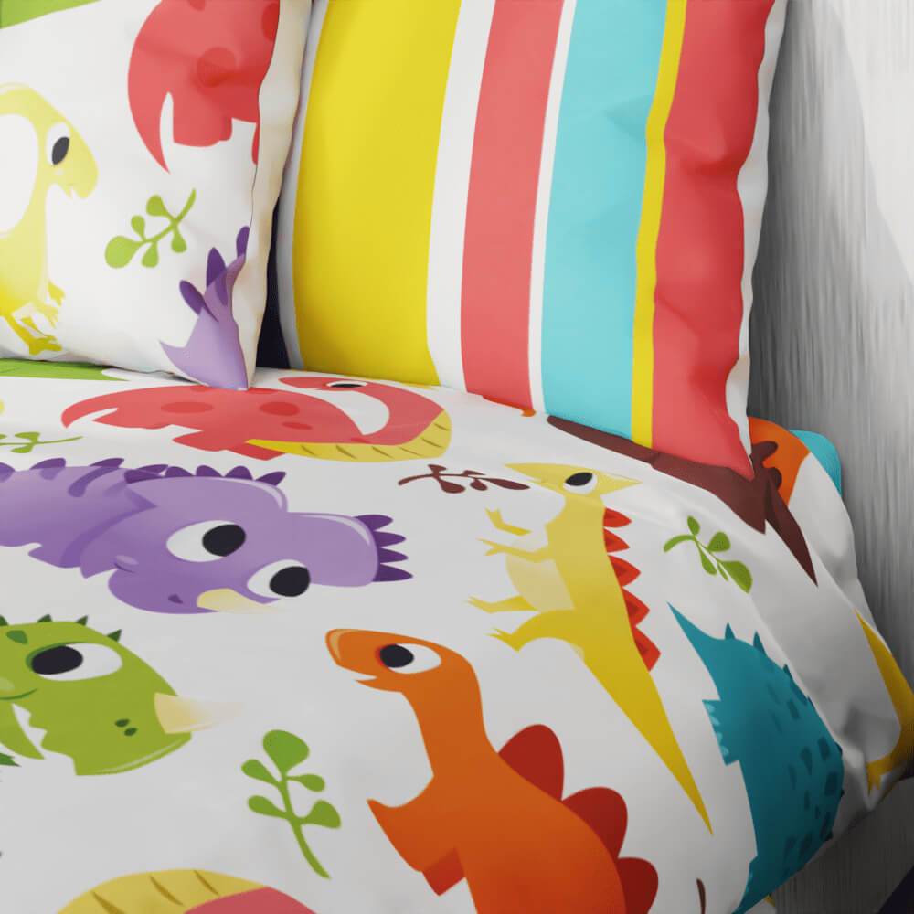 Dinosaur Island Reversible Duvet Bed Set - Kidz Bedding