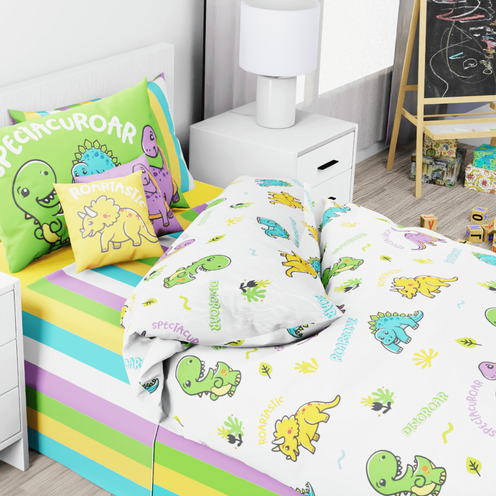 Dinosaurs Spectacuroar Reversible Duvet Bed Set - Kidz Bedding