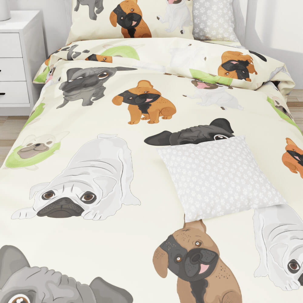 Crazy Dogs Duvet Quilt Cover - Kidz Bedding