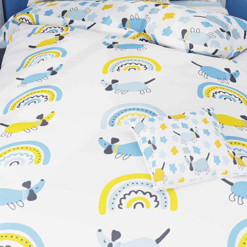 Dachshunds and Rainbows Duvet Quilt Cover - Kidz Bedding