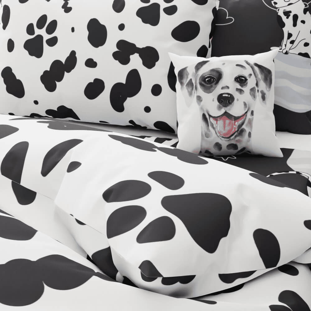 Dalmatians in Space Reversible Duvet Bed Set - Kidz Bedding