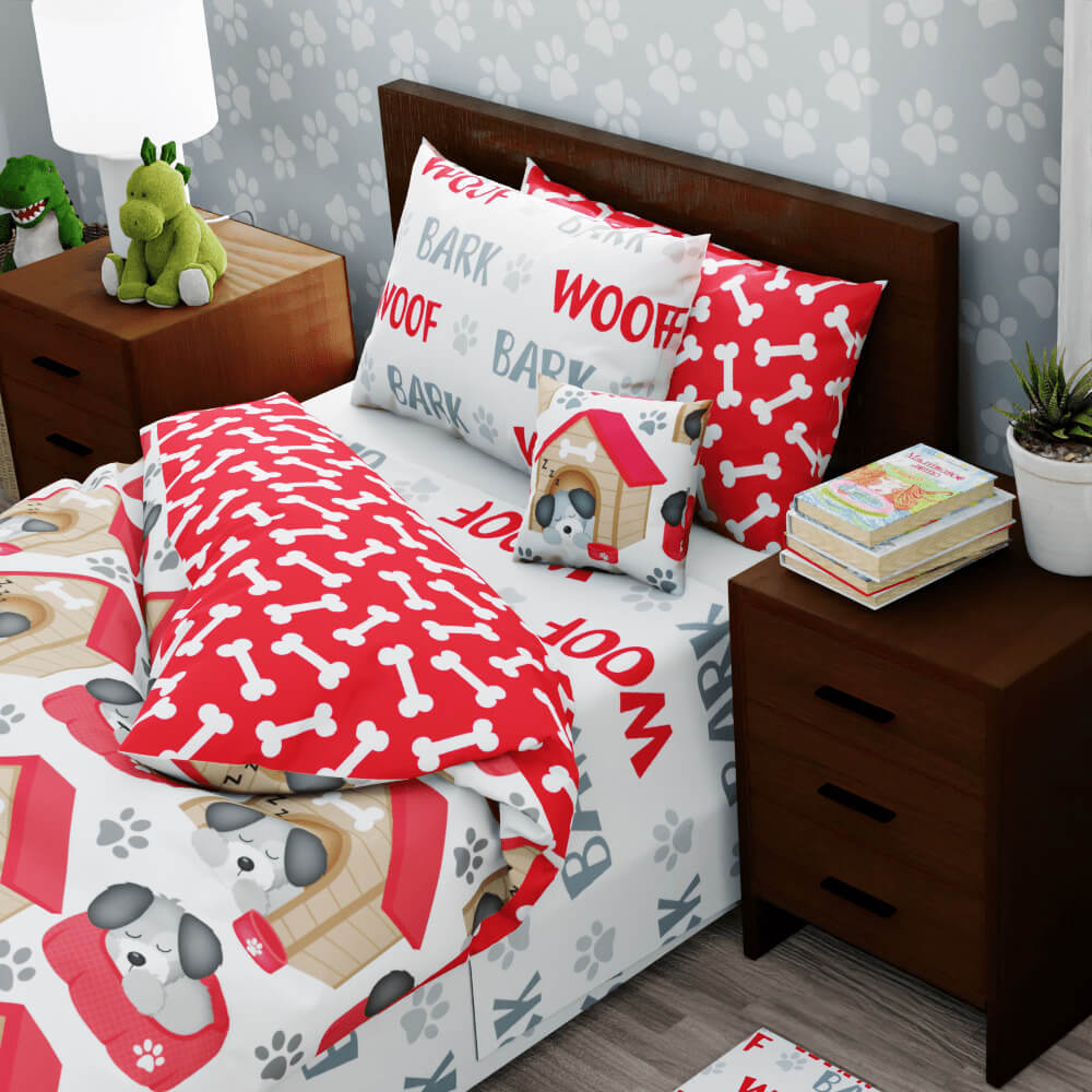 Dog House Reversible Duvet Bed Set - Kidz Bedding