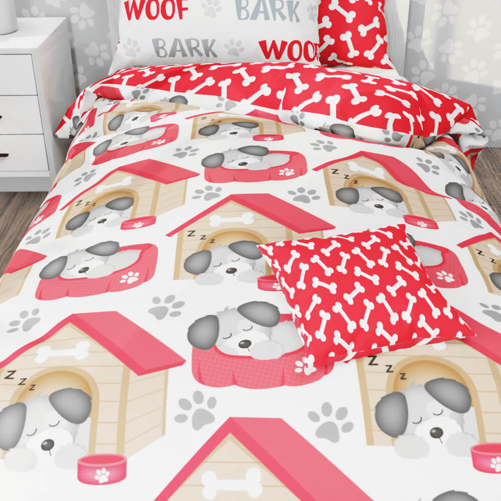 Dog House Duvet Quilt Cover - Kidz Bedding