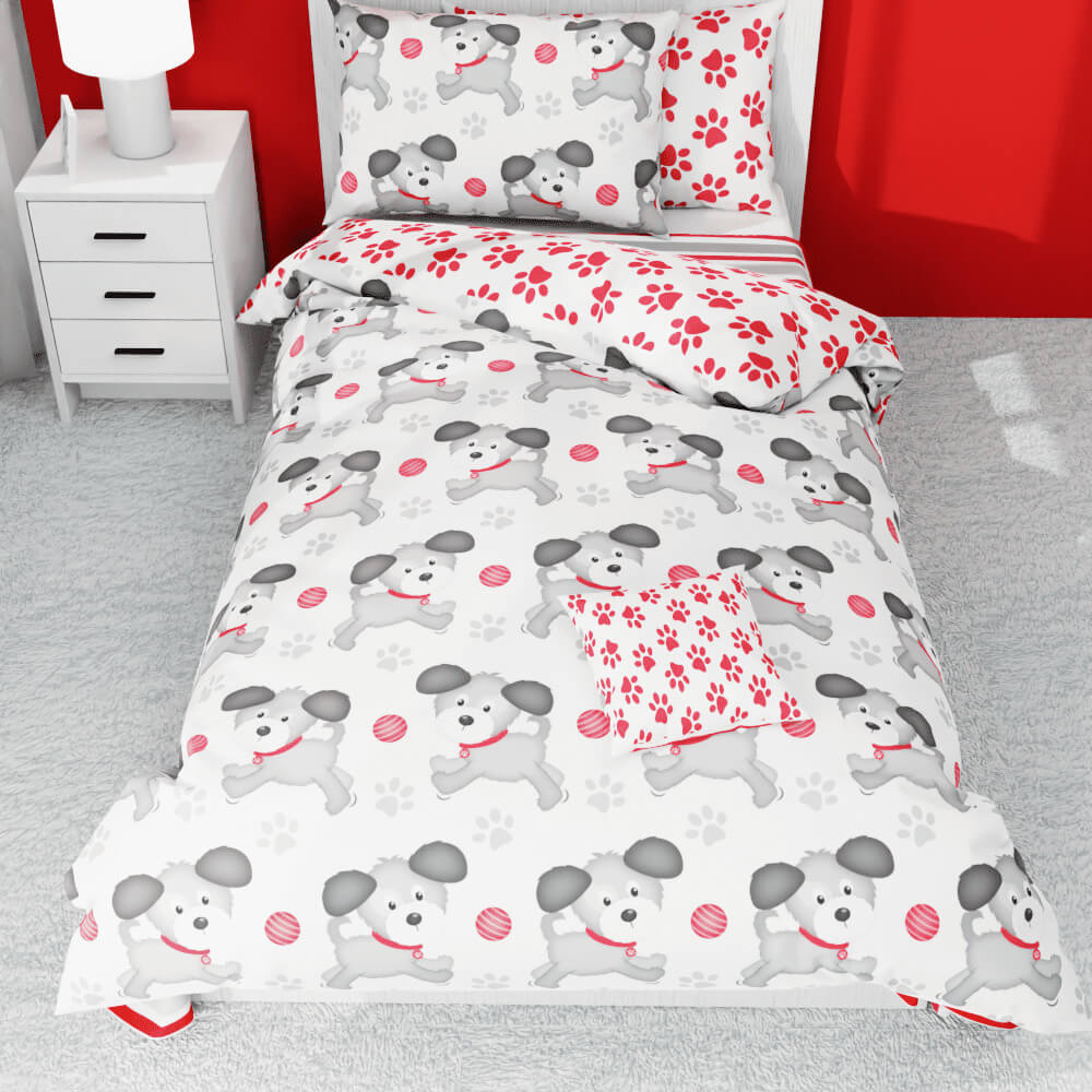 The Jumping Dog Duvet Quilt Cover - Kidz Bedding