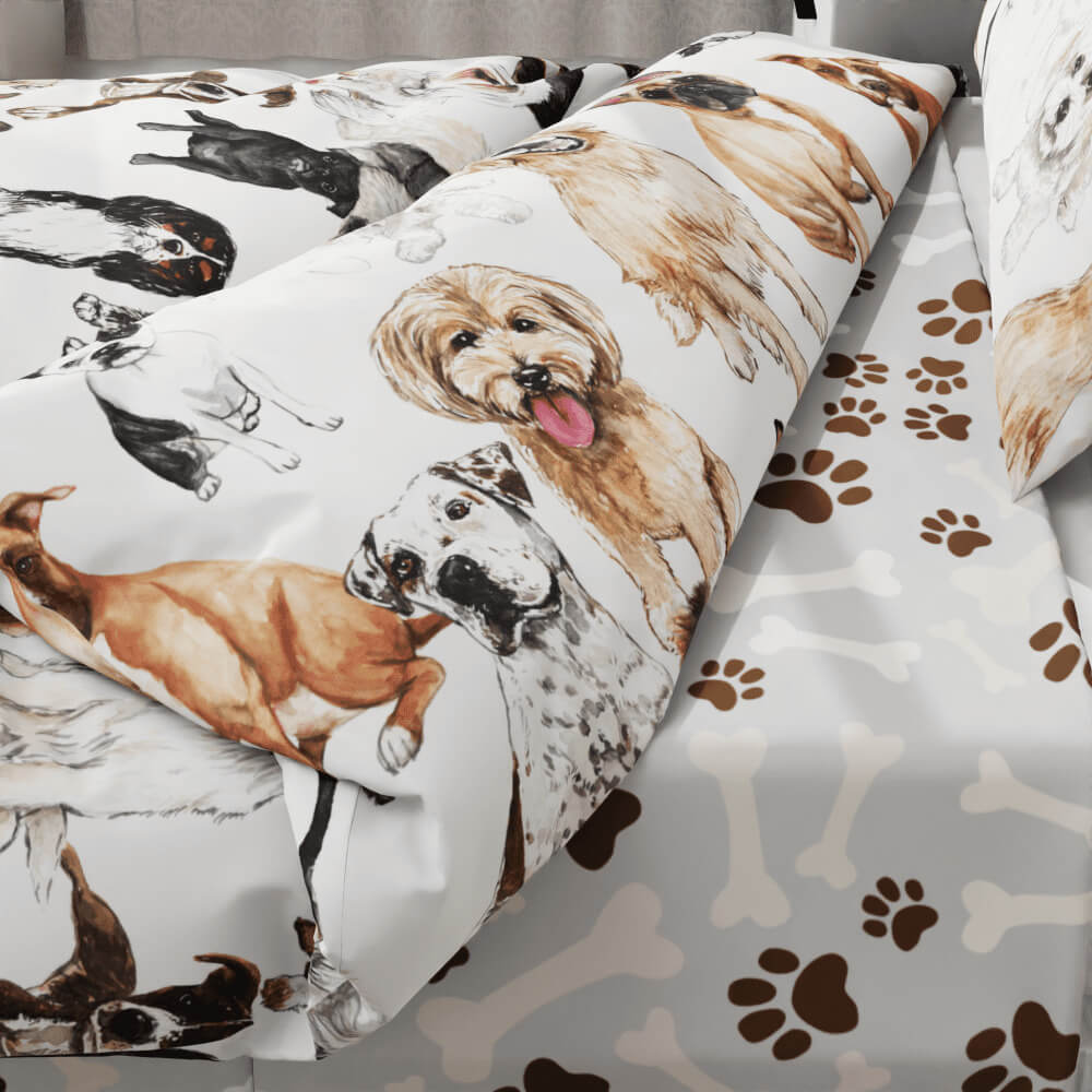 Dog print clearance comforter