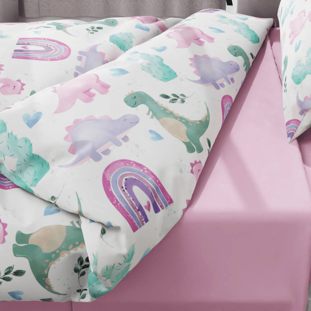 Rainbows and Dinosaurs Duvet Quilt Cover - Kidz Bedding