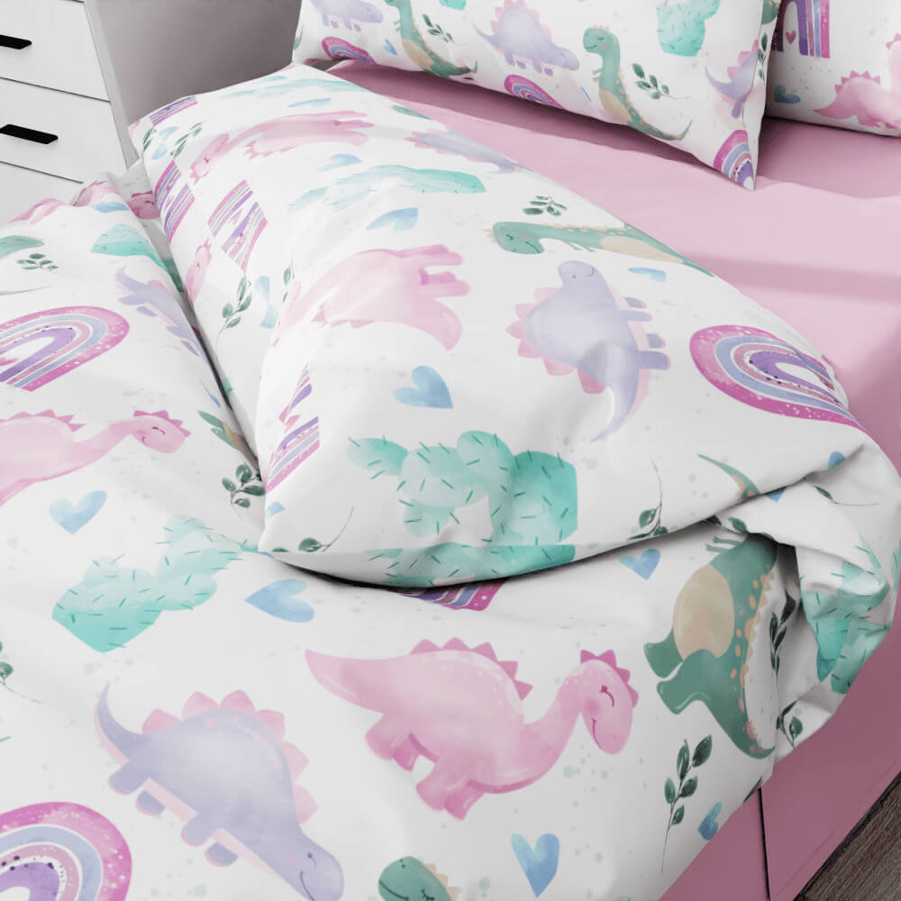 Rainbows and Dinosaurs Duvet Quilt Cover - Kidz Bedding