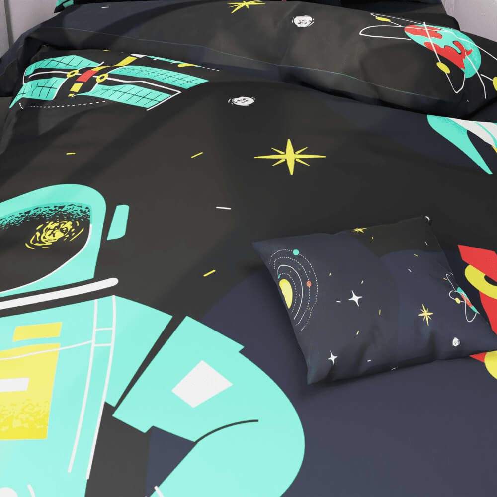 Space Robot Duvet Quilt Cover - Kidz Bedding