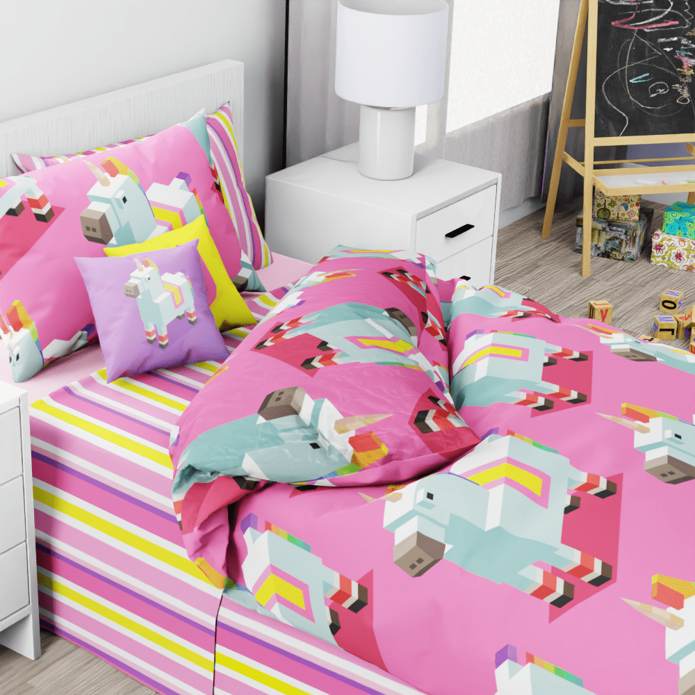 Unicorn Boxed Reversible Duvet Bed Set - Kidz Bedding